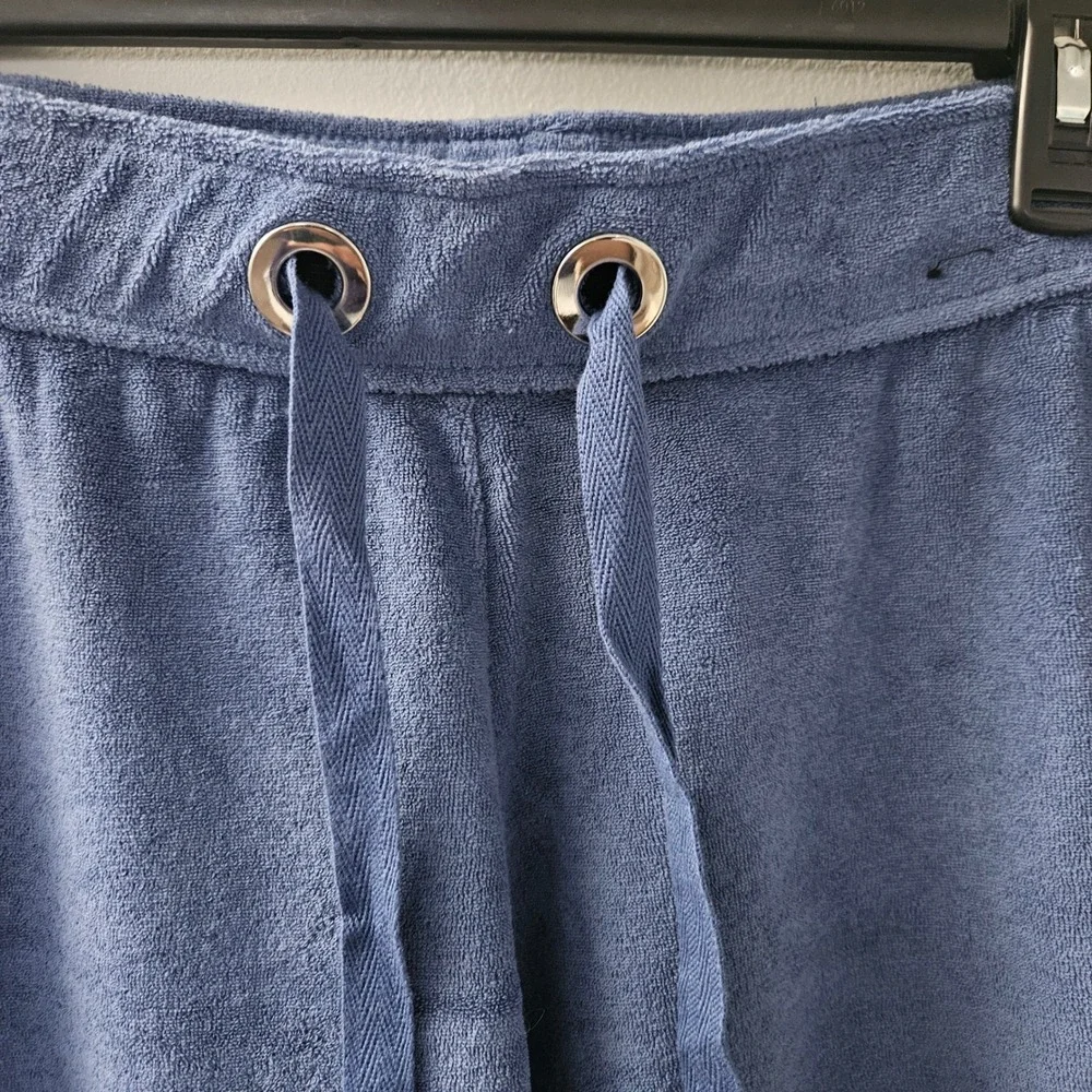 Womens‎ Y2K Capri Pants Wide Leg Drawstring XS Sport Lounge Athleisure - Picture 3 of 6